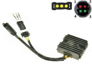 CARR691BMWHUSQ BMW C400 F650 F700 F800 Nuda 900 MOSFET Spannungsregler Gleichrichter Shindengen SH541KG SH541SD