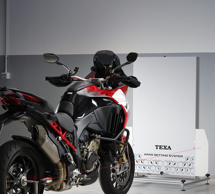 Texa ARAS bike S12630 radar calibration for bikes Ducati