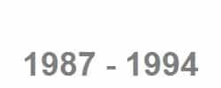 1987-1994 1987-1994