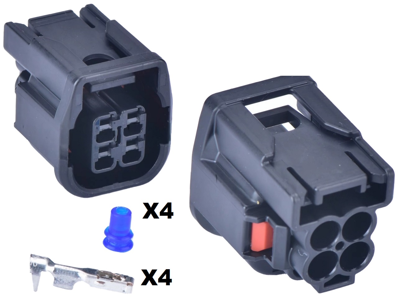 Aprilia Lambdasonde, Sauerstoffsensor Stecker 4-polig - zum Schließen ins Bild klicken