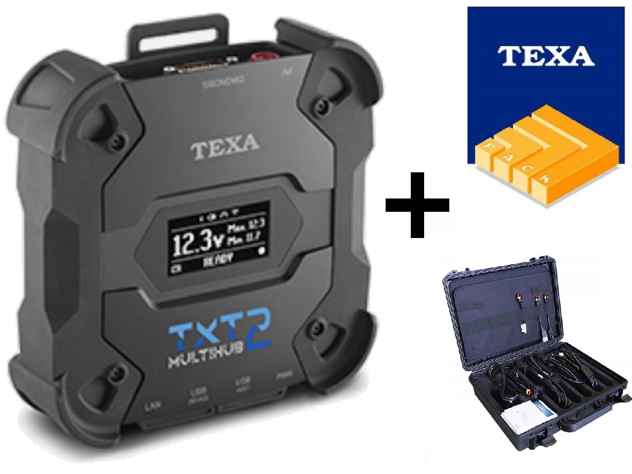Texa Navigator TXT Multihub 2 + IDC6 software + TEXPACK + basic cable case - zum Schließen ins Bild klicken