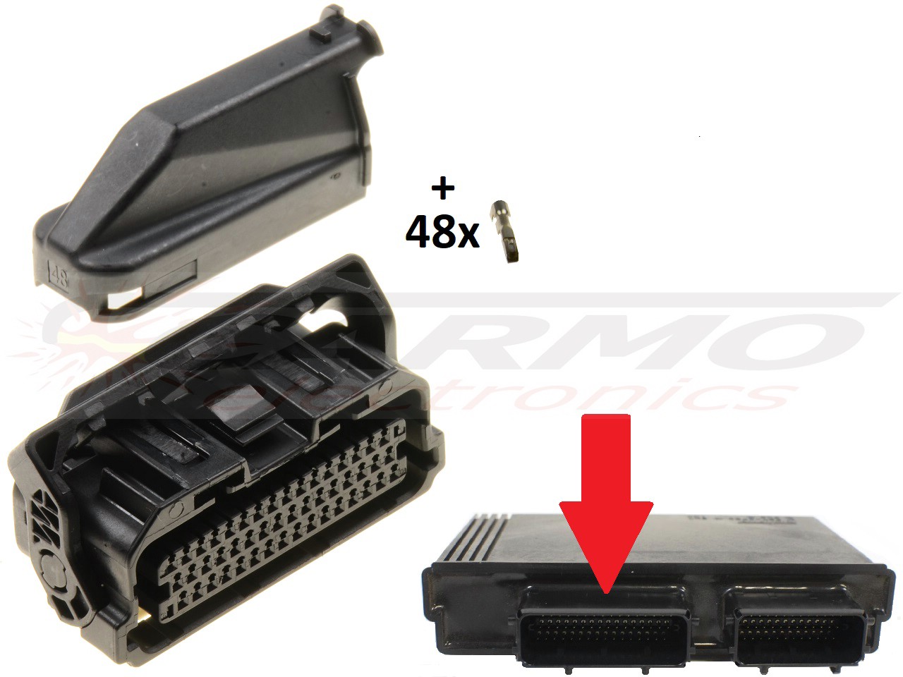 48 poliger Superseal Stecker KTM ECU ECM computer 61341031 - zum Schließen ins Bild klicken