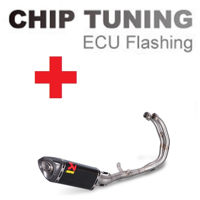 Yamaha R3 / MT-03 2015-2024 Hochleistungs-ECU-Flash tuning + Akrapovic S-Y3R1-APC (Stage 3) - zum Schließen ins Bild klicken